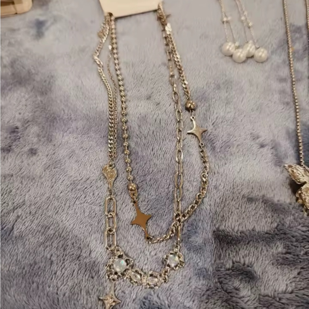 Silver Star Charm Necklace